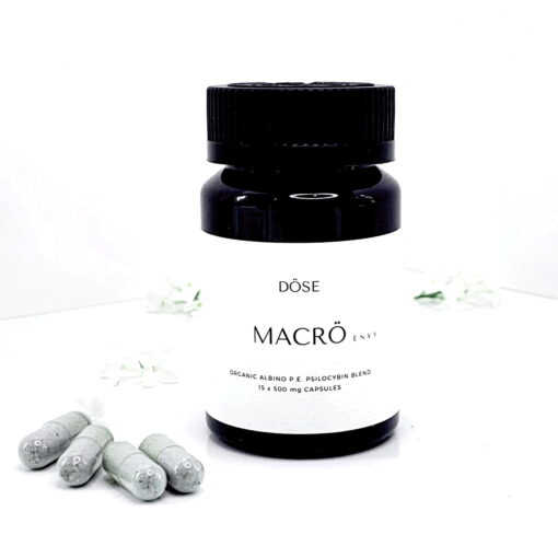 Experience deep renewal with Dose MACRO ENVY – a full-spectrum macrodose blend designed to elevate mood, clarity, and spiritual well-being.